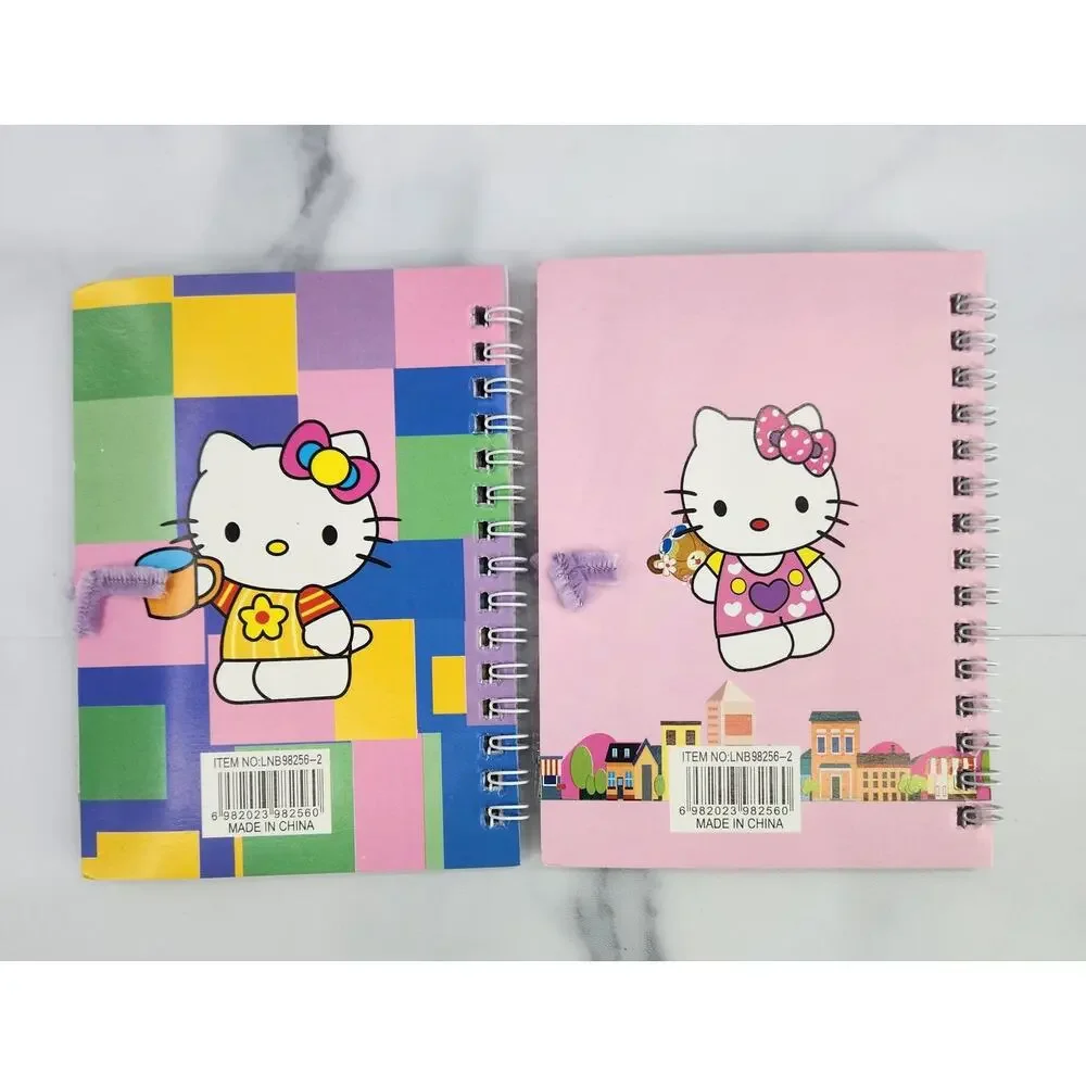 2 Spiral Pocket Notebook/Pen Hello Kitty Spring 4x5.5